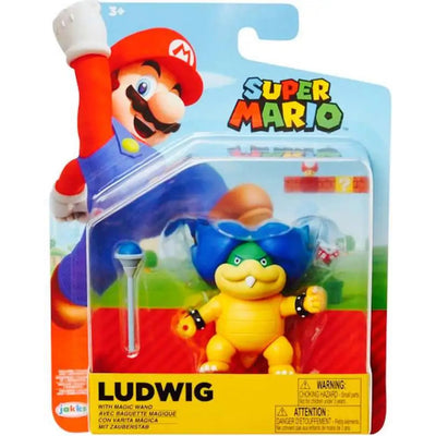Super Mario Nintendo Jakks Pacific Ruchoma Figurka Ludwig + Magic Wand 9cm