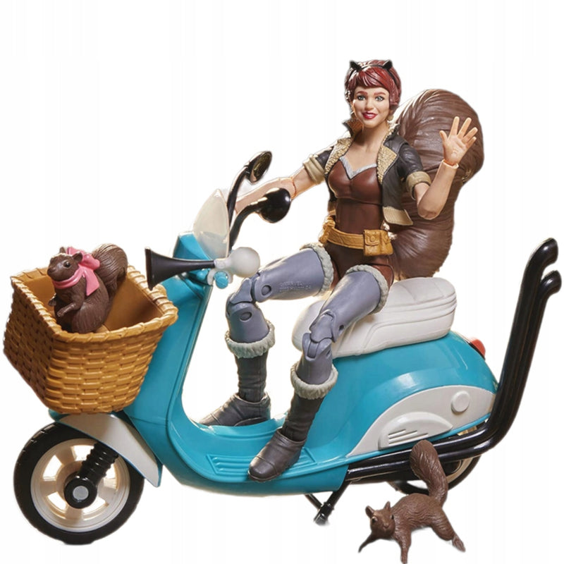 MARVEL LEGENDS  SQUIRREL GIRL + MOTOCYKL - widok 5 opakowania szczegoly zabawka kolekcja