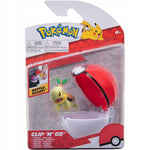 Zabawka POKEMON CLIP 'N' GO  TURTWIG + POKE BALL - kolekcjonerska premium zabawki Aseo dla dzieci