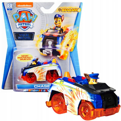 Zabawka PSI PAW PATROL AUTKO RADIOWÓZ METALOWY SPARK CHASE - kolekcjonerska premium zabawki Aseo dla dzieci