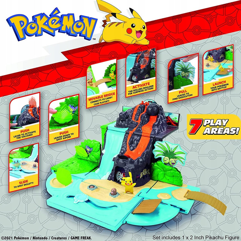 POKEMON WALIZKA WULKAN PLANSZA DO ZABAWY - widok 7 opakowania szczegoly zabawka kolekcja