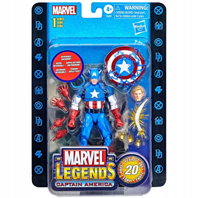 Zabawka MARVEL LEGENDS RUCHOMA  KAPITAN AMERYKA - kolekcjonerska premium zabawki Aseo dla dzieci