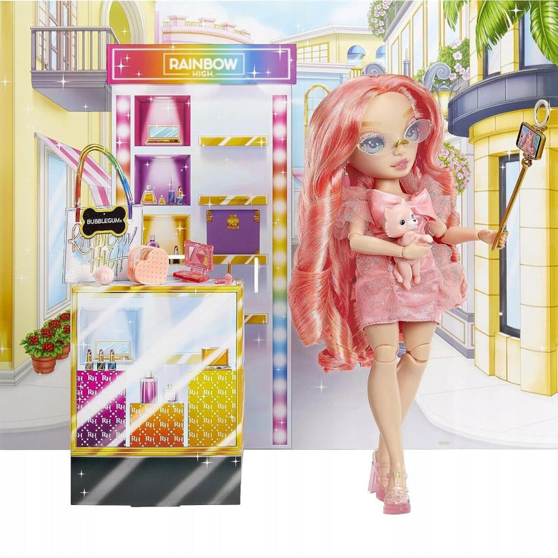 RAINBOW HIGH NEW FRIENDS LALKA PINKLY PA - widok 4 opakowania szczegoly zabawka kolekcja