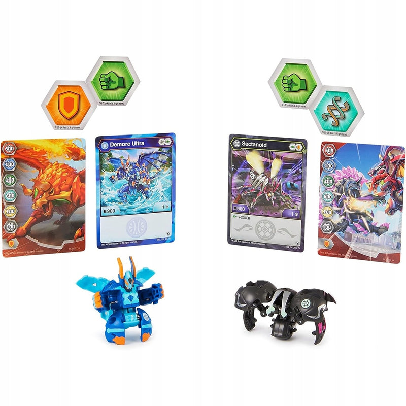 BAKUGAN BAKU-TIN PUSZKA KOLEKCJONERA + D - widok 3 opakowania szczegoly zabawka kolekcja