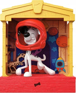101 DALMATYŃCZYKÓW  DYLAN + DOMEK MATTEL - widok 3 opakowania szczegoly zabawka kolekcja