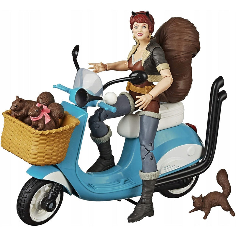 MARVEL LEGENDS  SQUIRREL GIRL + MOTOCYKL - widok 4 opakowania szczegoly zabawka kolekcja