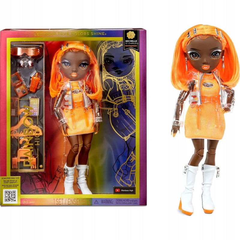 Zabawka RAINBOW HIGH SERIA 5 LALKA MICHELLE ST. CHARLES - kolekcjonerska premium zabawki Aseo dla dzieci