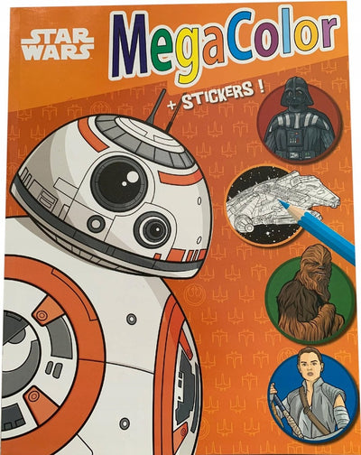 Zabawka KOLOROWANKA DLA DZIECI STAR WARS 128 + NAKLEJKI - kolekcjonerska premium zabawki Aseo dla dzieci