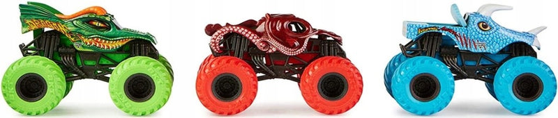 MONSTER JAM TRUCK OCTON8ER JURASSIC ATTA - widok 4 opakowania szczegoly zabawka kolekcja