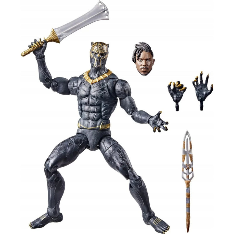 MARVEL LEGENDS BLACK PANTHER CZARNA PANT - widok 6 opakowania Hasbro szczegoly kolekcja