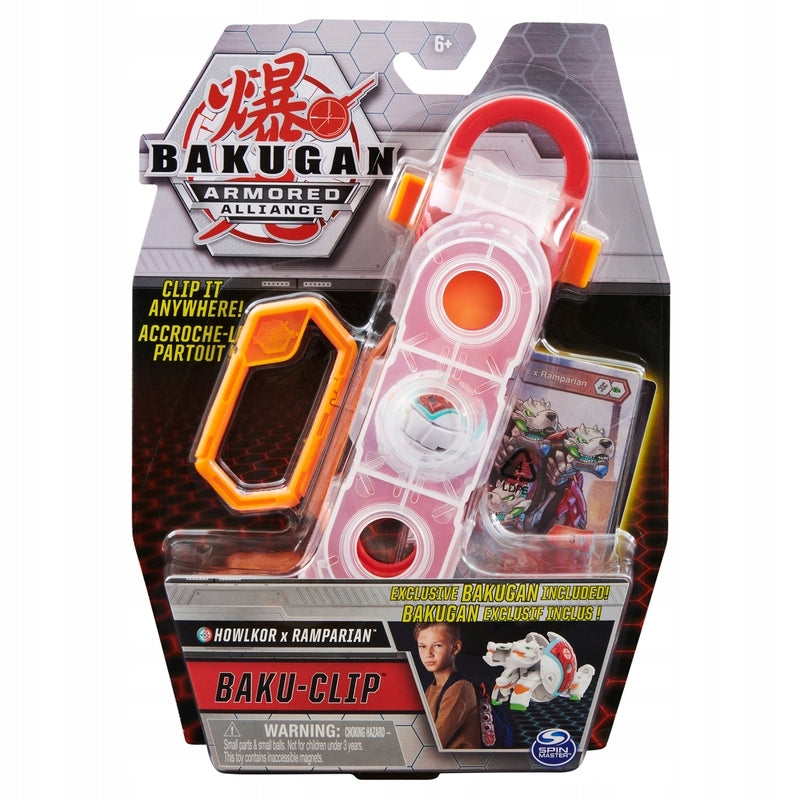 Zabawka BAKUGAN BAKU-CLIP HOWLKOR - RAMPARIAN - kolekcjonerska premium zabawki Aseo dla dzieci