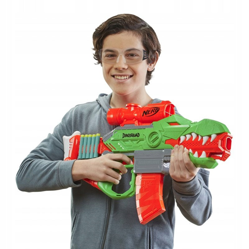 NERF DINOSQUAD WYRZUTNIA REX-RAMPAGE + S - widok 9 opakowania szczegoly zabawka kolekcja