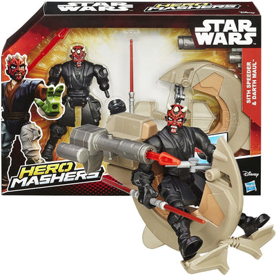 Zabawka STAR WARS HERO MASHERS SITH SPEEDER + DARTH MAUL - kolekcjonerska premium zabawki Aseo dla dzieci