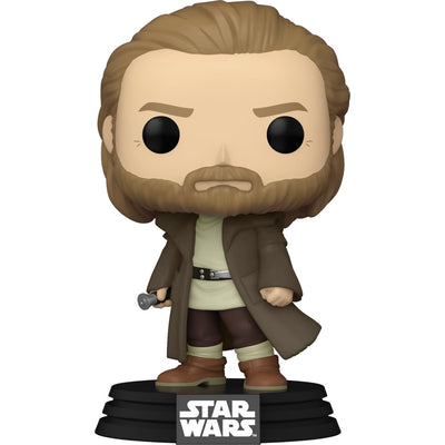Funko POP Star Wars Obi-Wan 637 - opakowanie z tylu - bearded Jedi High Ground Clone Wars