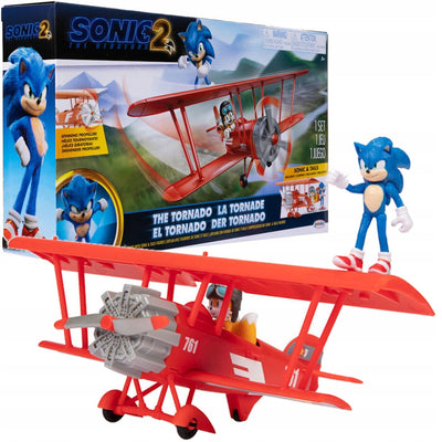 Zabawka SONIC 2 ZESTAW TORNADO SAMOLOT + SONIC + TAILS - kolekcjonerska premium zabawki Aseo dla dzieci