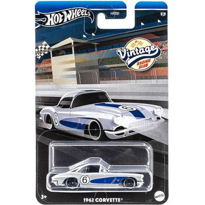 Hot Wheels Vintage Racing Club 68 Samochód Kolekcjonerski 1962 Corvette 1/5