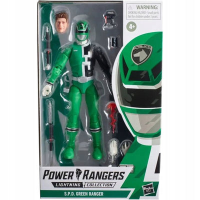 POWER RANGERS S.P.D. GREEN ZIELONY RANGE - widok 2 opakowania szczegoly zabawka kolekcja