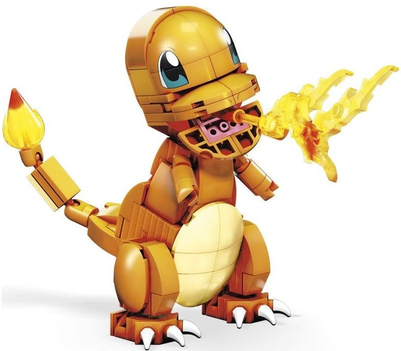 MEGA CONSTRUX POKEMON KLOCKI  CHARMANDER - widok 3 opakowania szczegoly zabawka kolekcja