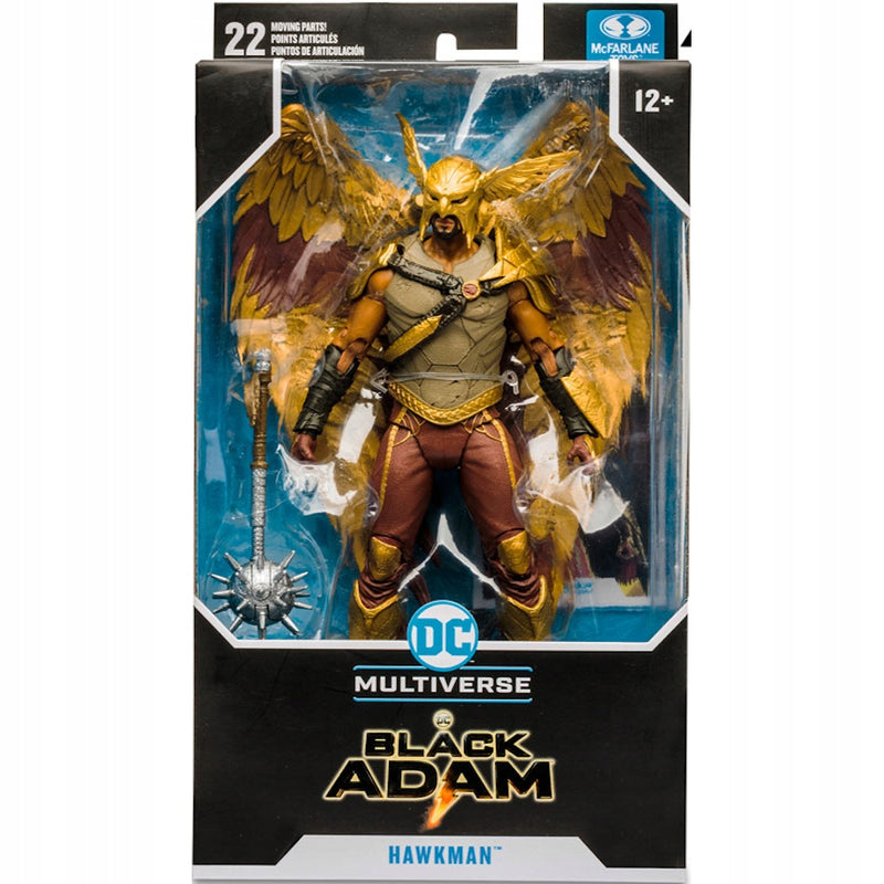 DC MULTIVERSE BLACK ADAM RUCHOMA  HAWKMA - widok 2 opakowania szczegoly zabawka kolekcja