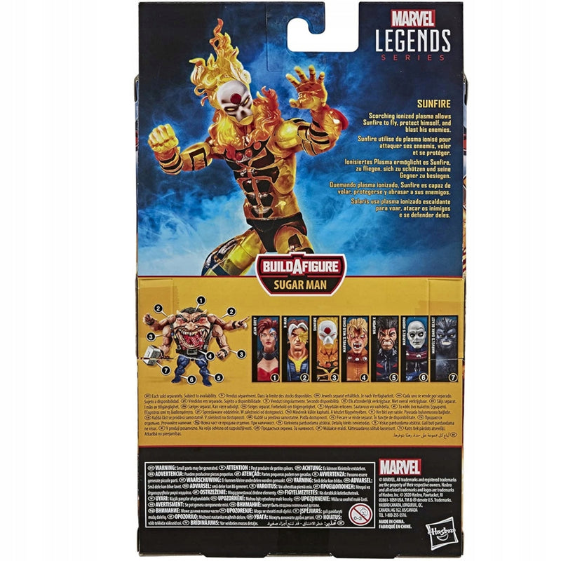 MARVEL LEGENDS RUCHOMA  X-MEN SUNFIRE 17 - widok 6 opakowania szczegoly zabawka kolekcja