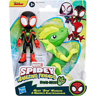 Spidey i Super Kumple Marvel Dino-Webs Miles Spin Morales + Electrosaurus