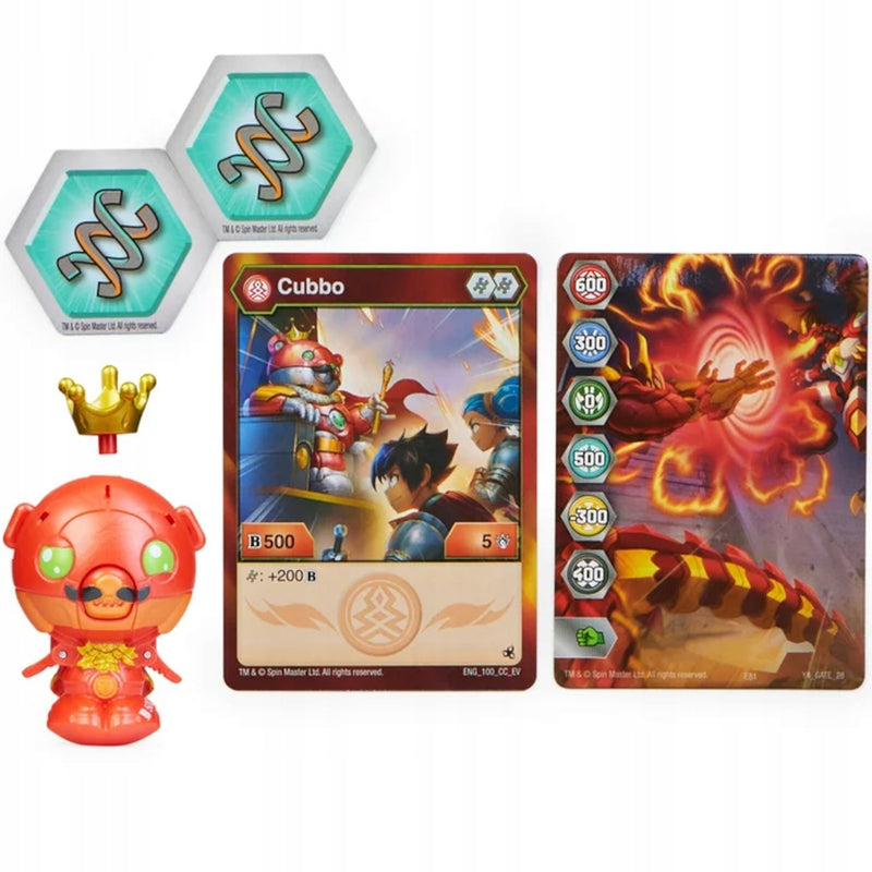 BAKUGAN CZERWONY PYRUS KING CUBBO SPIN M - widok 3 opakowania szczegoly zabawka kolekcja