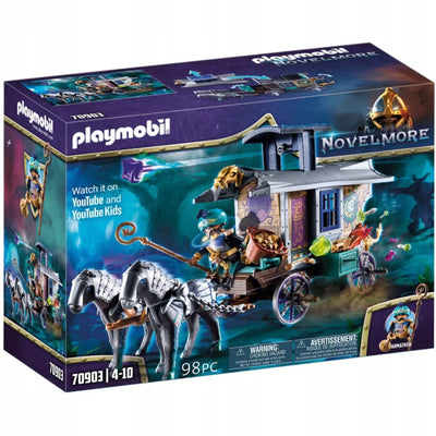 Zabawka PLAYMOBIL NOVELMORE VIOLET VALE WÓZ KUPIECKI 70903 - kolekcjonerska premium zabawki Aseo dla dzieci