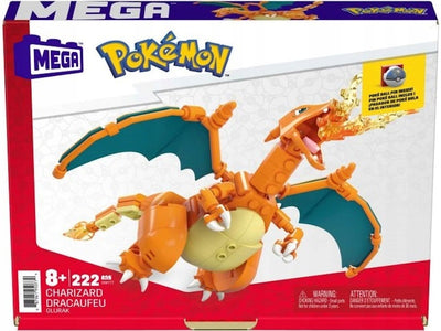 MEGA CONSTRUX POKEMON KLOCKI  CHARIZARD - widok 2 opakowania szczegoly zabawka kolekcja