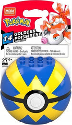 MEGA CONSTRUX POKEMON KLOCKI GOLDEEN + Q - widok 2 opakowania szczegoly zabawka kolekcja