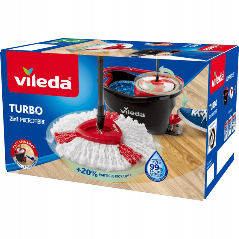 VILEDA TURBO ZESTAW MOP OBROTOWY 2w1 MIC - widok 7 opakowania szczegoly zabawka kolekcja