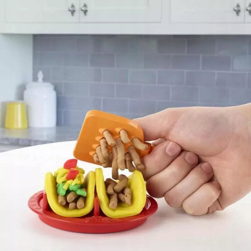 PLAY-DOH KITCHEN CREATIONS CIASTOLINA HA - widok 4 opakowania szczegoly zabawka kolekcja