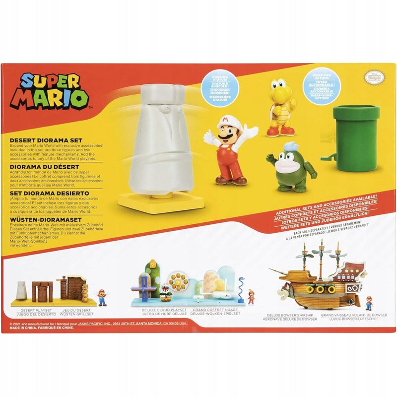 SUPER MARIO ZESTAW FIGUREK DESERT DIORAM - widok 3 opakowania szczegoly zabawka kolekcja