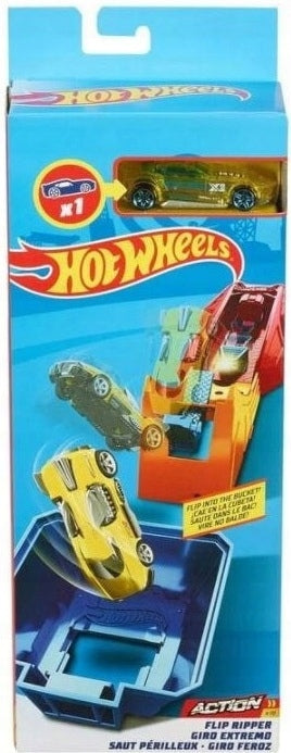 Zabawka HOT WHEELS AUTO KASKADERSKI SKOK PRZEWROTKA FWM89 - kolekcjonerska premium zabawki Aseo dla dzieci