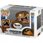 Figurka Funko POP Atrociraptor Red - Jurassic World Dominion - kolekcjonerski czerwony dinozaur film 2022