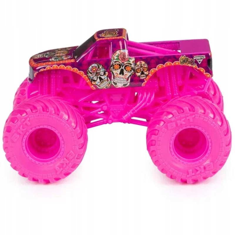 MONSTER JAM TRUCK AUTO TERENOWE SPIN MAS - widok 3 opakowania szczegoly zabawka kolekcja
