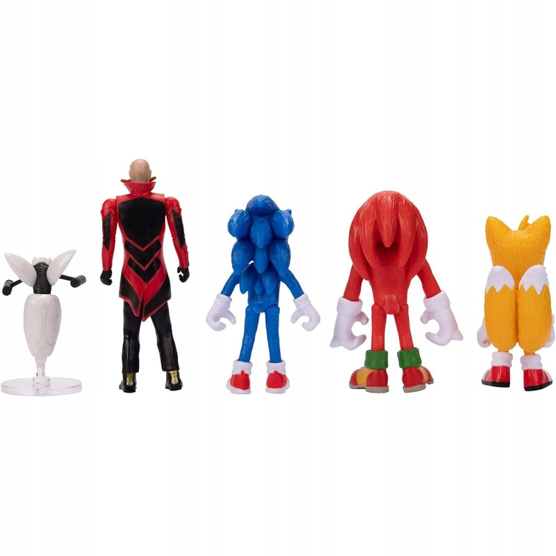 SONIC THE HEDGEHOG 2 MOVIE 5-PAK SONIC T - widok 4 opakowania szczegoly zabawka kolekcja
