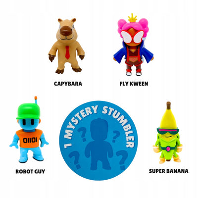 STUMBLE GUYS ZESTAW 5-PAK CAPYBARA FLY K - widok 2 opakowania szczegoly zabawka kolekcja
