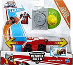 Zabawka TRANSFORMERS RESCUE BOTS FLIP RACERS HEATWAVE FIRE - kolekcjonerska premium zabawki Aseo dla dzieci