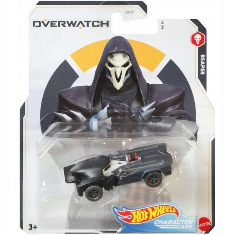 Zabawka HOT WHEELS OVERWATCH CHARACTER CARS REAPER ŻNIWIAR - kolekcjonerska premium zabawki Aseo dla dzieci