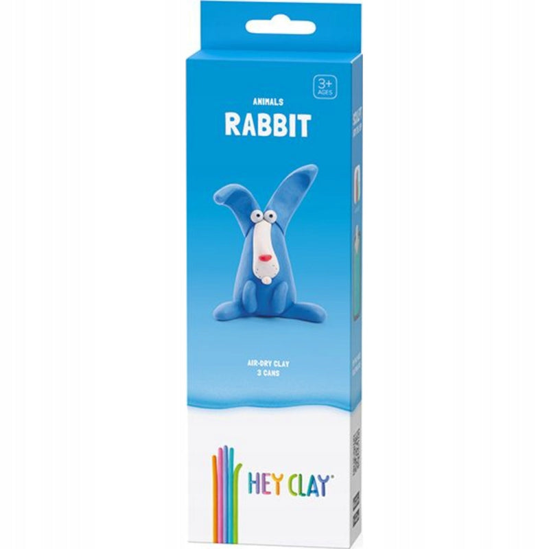 Zabawka HEY CLAY ANIMALS RABBIT 3 TUBKI - kolekcjonerska premium zabawki Aseo dla dzieci