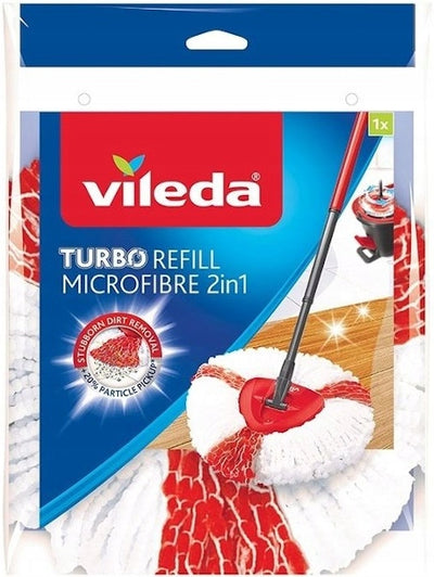 VILEDA TURBO SZNURKOWY WKŁAD DO MOPA OBR - widok 2 opakowania szczegoly zabawka kolekcja
