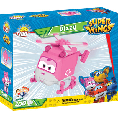 Zabawka COBI SUPER WINGS SAMOLOT DIZZY FRUNIA 25127 - kolekcjonerska premium zabawki Aseo dla dzieci