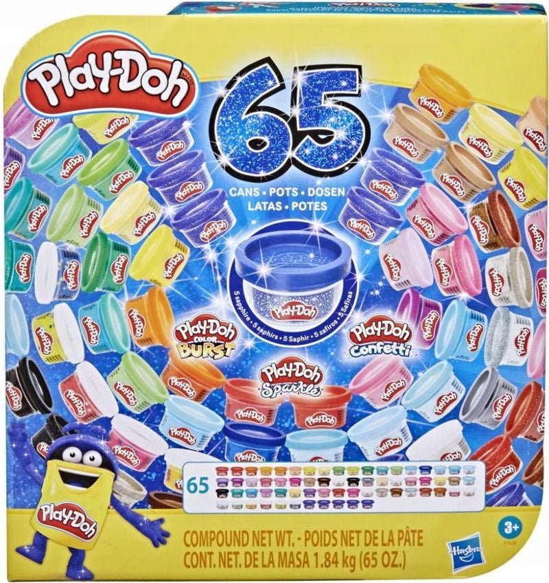 Zabawka PLAY-DOH CIASTOLINA 65-PAK MEGA ZESTAW 65 TUB - kolekcjonerska premium zabawki Aseo dla dzieci
