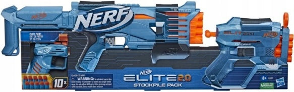 NERF ELITE 2.0 STOCKPILE PACK TETRAD QUA - widok 2 opakowania szczegoly zabawka kolekcja