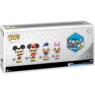 Funko POP DISNEY 100 YEARS 4-PACK MICKEY MINN - widok 2 opakowania tyl back box kolekcjonerska