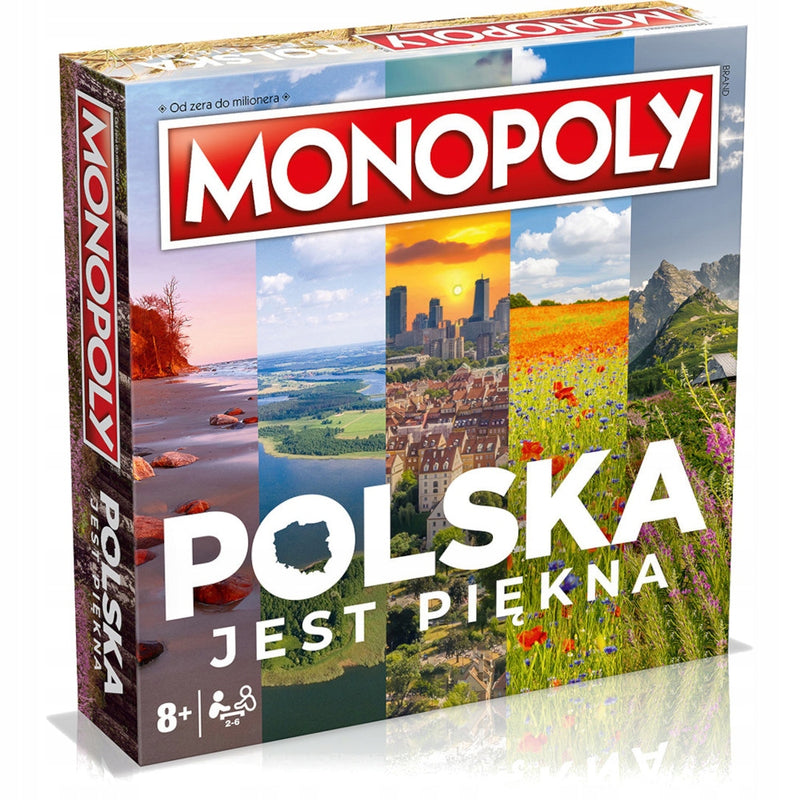 Zabawka MONOPOLY POLSKA JEST PIĘKNA GRA HASBRO - kolekcjonerska premium zabawki Aseo dla dzieci