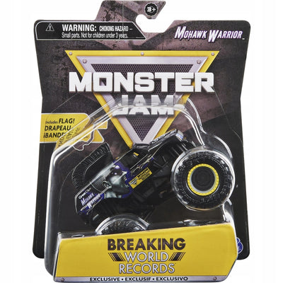 Zabawka MONSTER JAM TRUCK AUTO TERENOWE BREAKING WORLD REC - kolekcjonerska premium zabawki Aseo dla dzieci
