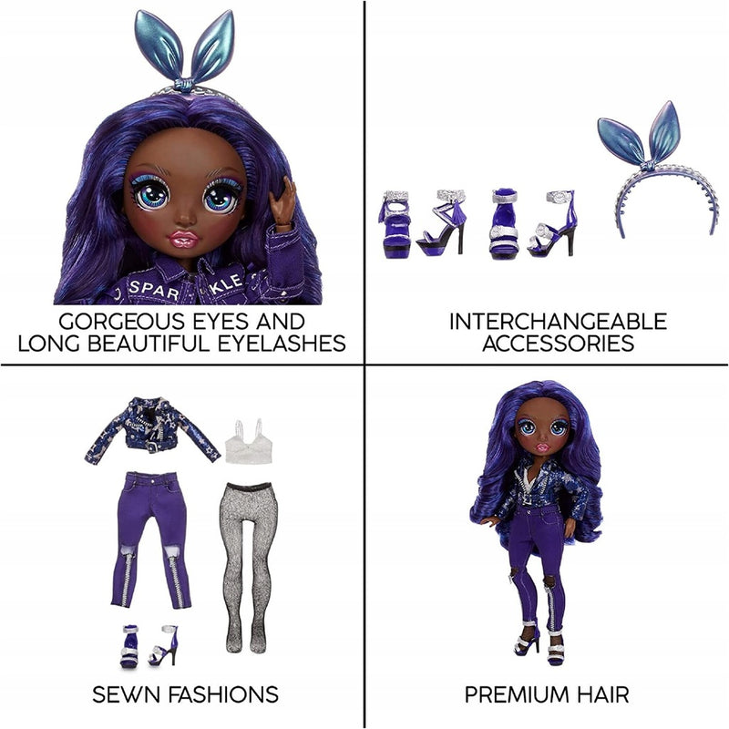 RAINBOW HIGH CORE FASHION LALKA KRYSTAL  - widok 6 opakowania szczegoly zabawka kolekcja