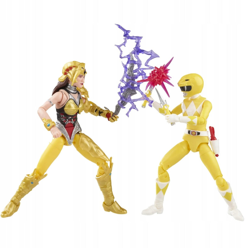 POWER RANGERS LIGHTNING ŻÓŁTY RANGER + S - widok 4 opakowania szczegoly zabawka kolekcja