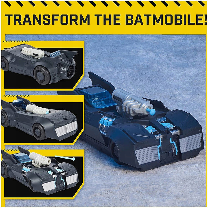 DC BATMAN POJAZD TRANSFORMUJĄCY BATMOBIL - widok 8 opakowania szczegoly zabawka kolekcja